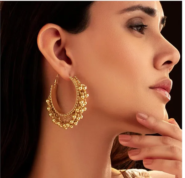 Gold_Stainless_Steel_Ghungroo_Long_Dangler_Earrings_For_Women