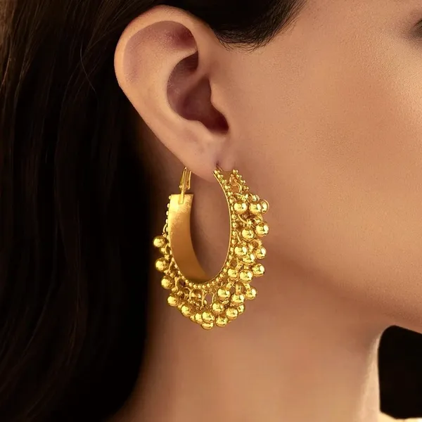 Gold_Stainless_Steel_Ghungroo_Long_Dangler_Earrings_For_Women