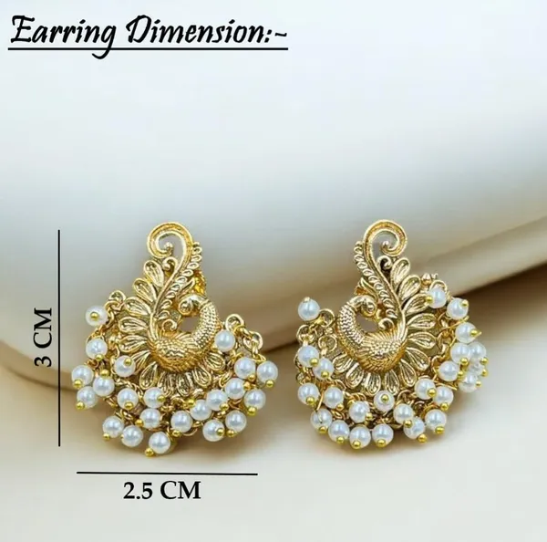 Gold_Brass_Peacock_Pearl_Temple_Necklace_Set_For_Women