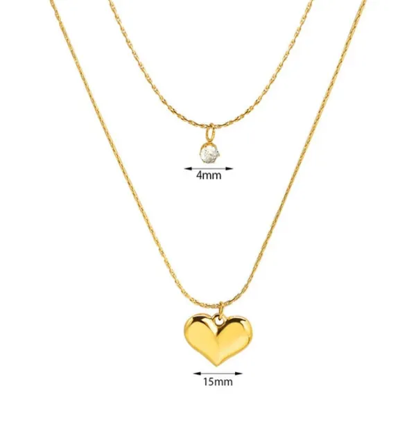 Gold_Stainless_Steel_Double_Layer_Pendant_Necklace_For_Women