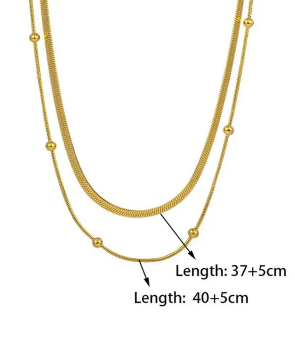 Gold_Stainless_Steel_Double_Layer_Pendant_Necklace_For_Women