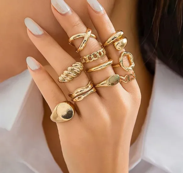 Gold_Alloy_Floral_Pearl_Geometric_Stackable_Knuckle_Ring_Set_For_Women_Pack_Of_10