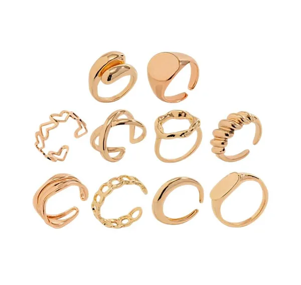 Gold_Alloy_Floral_Pearl_Geometric_Stackable_Knuckle_Ring_Set_For_Women_Pack_Of_10