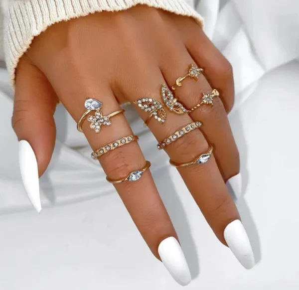 Gold_Alloy_Stone_Minimal_Adjustable_Finger_Ring_Set_For_Women_Pack_Of_8