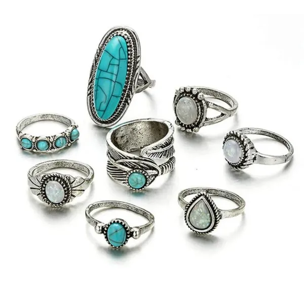 Turquoise_Brass_Oxidised_Stackable_Midi_Finger_Ring_Set_For_Women_Pack_Of_8