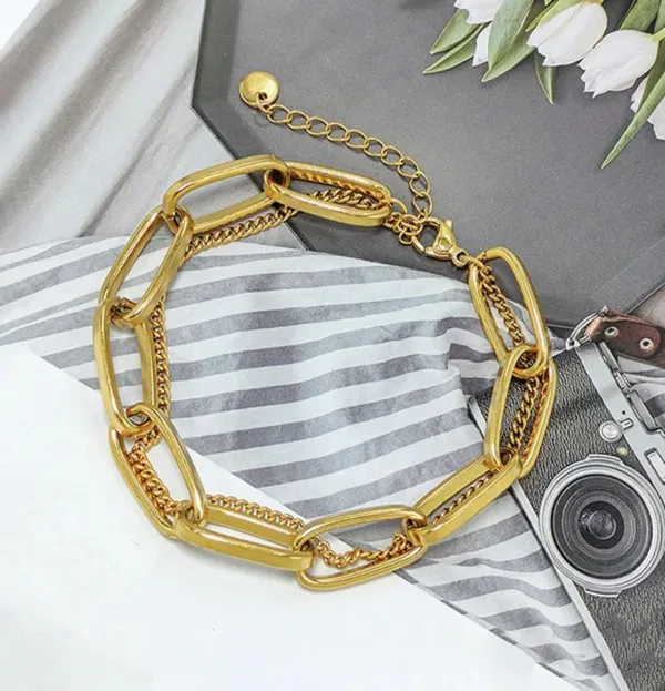 Gold_Stainless_Steel_Multi_Layer_Link_Chain_Bracelet_For_Women