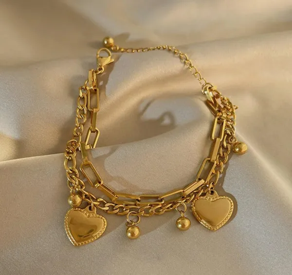 Gold_Stainless_Steel_Heart_Charm_Chain_Bracelet_For_Women