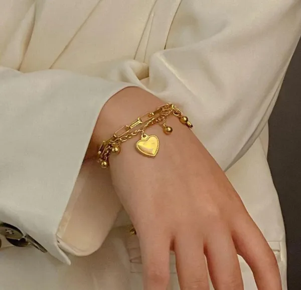 Gold_Stainless_Steel_Heart_Charm_Chain_Bracelet_For_Women