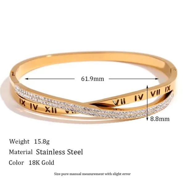 Gold_Stainless_Steel_Roman_Numeral_Crystal_Kada_Bracelet_For_Women