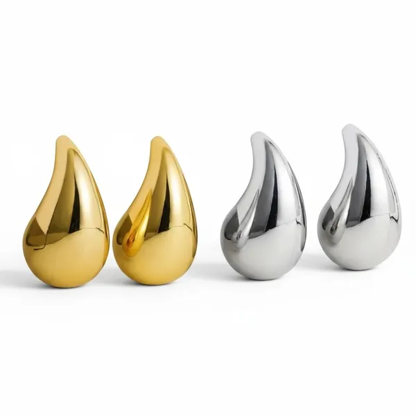 Gold_Silver_Alloy_Chunky_Dome_Twisted_Hoop_Earrings_Set_For_Women_Pack_Of_2