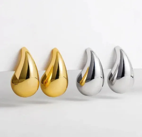 Gold_Silver_Alloy_Chunky_Dome_Twisted_Hoop_Earrings_Set_For_Women_Pack_Of_2