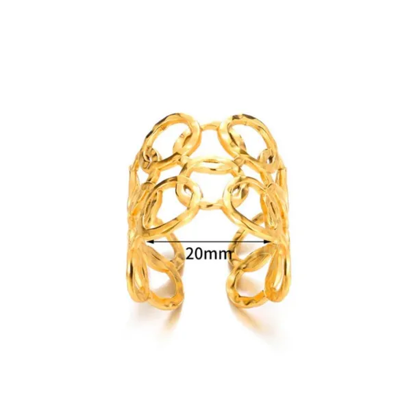 Gold_Stainless_Steel_AntiTarnish_Adjustable_Finger_Ring_For_Women