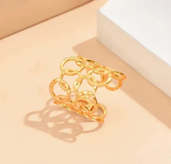 Gold_Stainless_Steel_AntiTarnish_Adjustable_Finger_Ring_For_Women