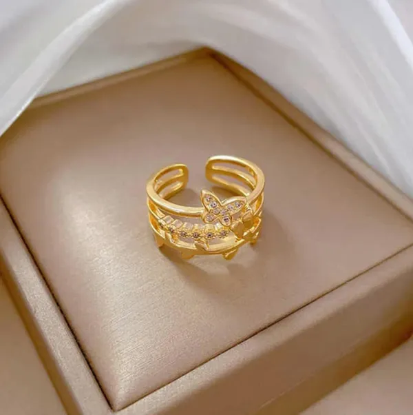 Gold_Stainless_Steel_AntiTarnish_Adjustable_Finger_Ring_For_Women