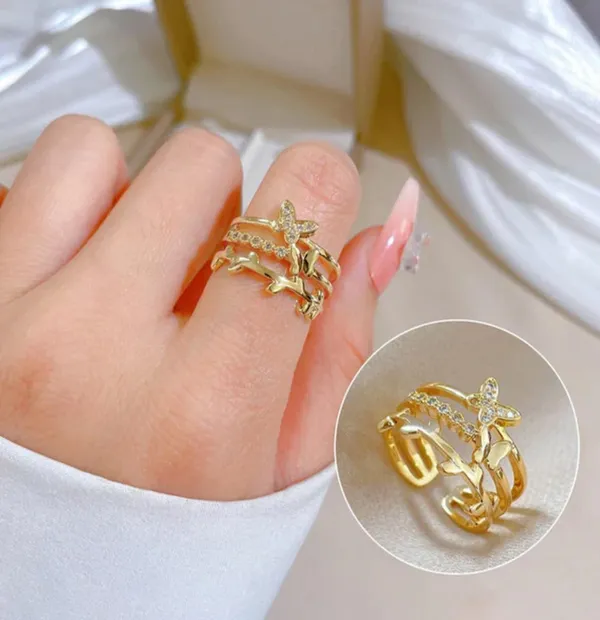 Gold_Stainless_Steel_AntiTarnish_Adjustable_Finger_Ring_For_Women