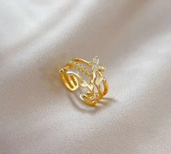Gold_Stainless_Steel_AntiTarnish_Adjustable_Finger_Ring_For_Women