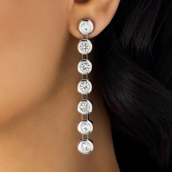 Silver_Stainless_Steel_Cz_Crystal_Bezel_Choker_Necklace_Set_For_Women