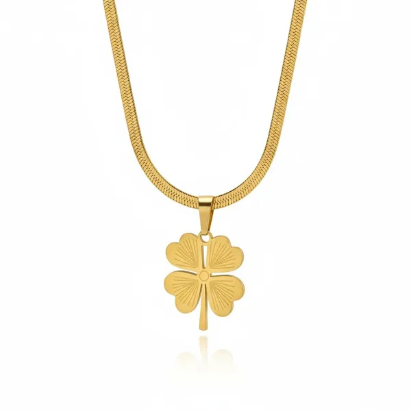 Gold_Stainless_Steel_Adjustable_Pendant_Necklace_For_Women