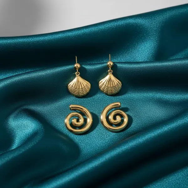 Gold_Stainless_Steel_Anti_Tarnish_Seashell_Spiral_Earrings_Combo_For_Women_Pack_Of_3
