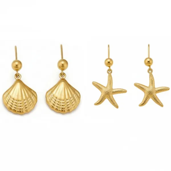 Gold_Stainless_Steel_Seashell_Starfish_Earrings_Combo_For_Women_Pack_Of_3