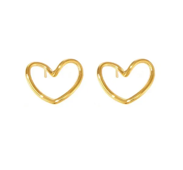 Gold_Stainless_Steel_AntiTarnish_Minimal_Heart_Stud_Earrings_For_Women