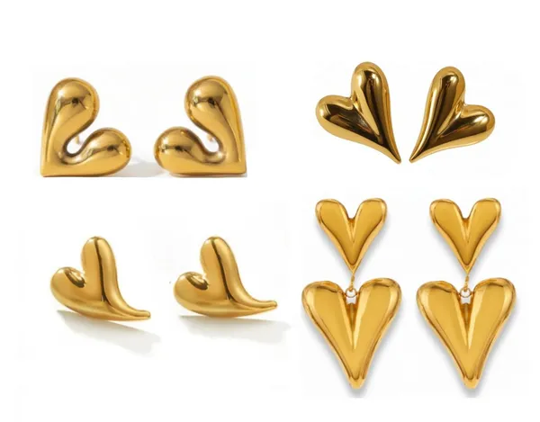 Gold_Stainless_Steel_AntiTarnish_Heart_Design_Earrings_Combo_For_Women