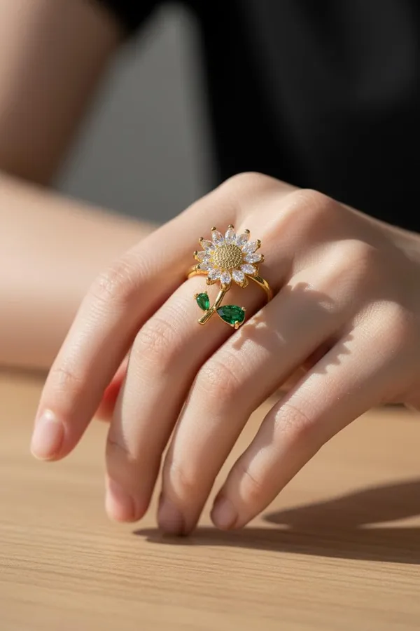 Multicolor_Stainless_Steel_Crystal_Flower_Rotatable_Ring_For_Women