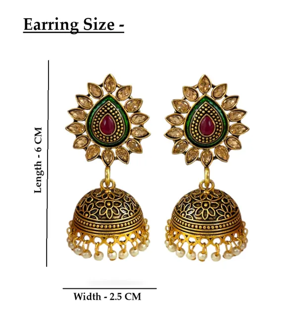 Gold_Brass_Temple_Pearl_Drop_Jhumka_Earrings_For_Women