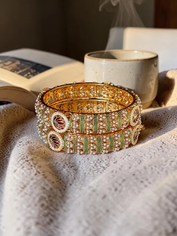 Gold_Alloy_Lotus_Pearl_Kundan_Kada_Bangles_Set_For_Women_Pack_Of_2