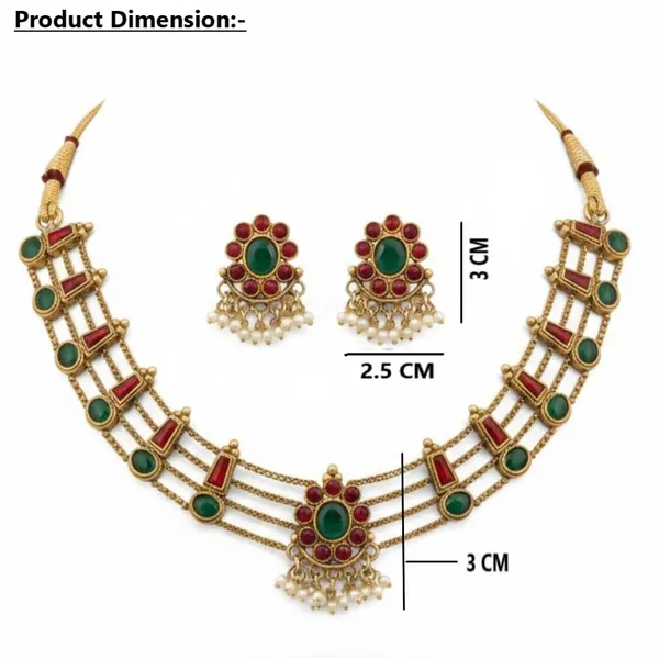 Gold_Brass_Stone_Layered_Temple_Necklace_Set_For_Women