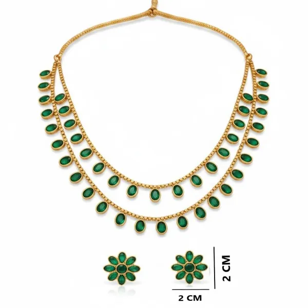 Gold_Alloy_Green_Stone_Layered_Ethnic_Necklace_Set_For_Women