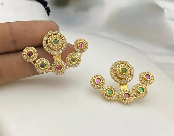 Gold_Brass_American_Diamond_Ear_Cuff_Earrings_For_Women