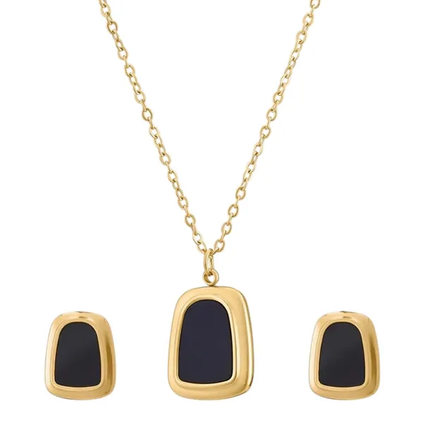 Gold_Stainless_Steel_Geometric_Square_Pendant_Necklace_Set_For_Women