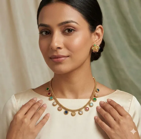 Multicolor_Brass_Ethnic_Stone_Necklace_Set_For_Women
