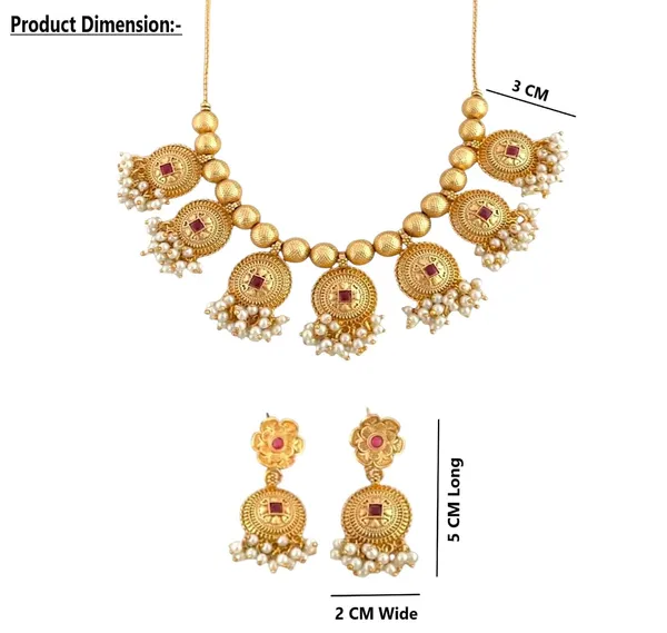 Gold_Brass_Antique_Coin_Pearl_Temple_Necklace_Set_For_Women