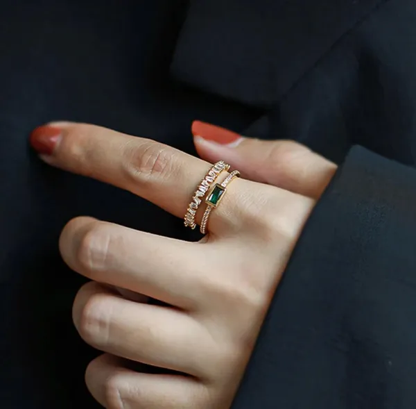 Gold_Stainless_Steel_Baguette_Stone_Adjustable_Finger_Ring_For_Women