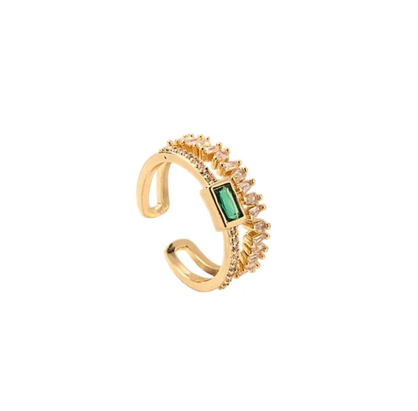 Gold_Stainless_Steel_Baguette_Stone_Adjustable_Finger_Ring_For_Women