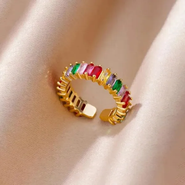 Gold_Stainless_Steel_AntiTarnish_Stone_Adjustable_Finger_Ring_For_Women