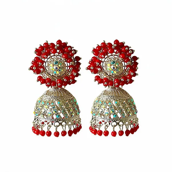 Gold_Alloy_Ethnic_Jhumka_Earrings_For_Women_Pack_Of_2