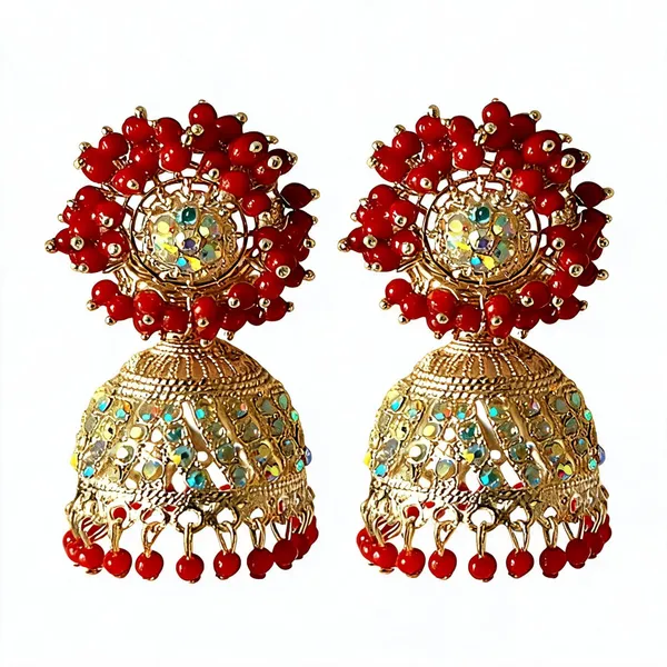Gold_Alloy_Ethnic_Jhumka_Earrings_For_Women_Pack_Of_2