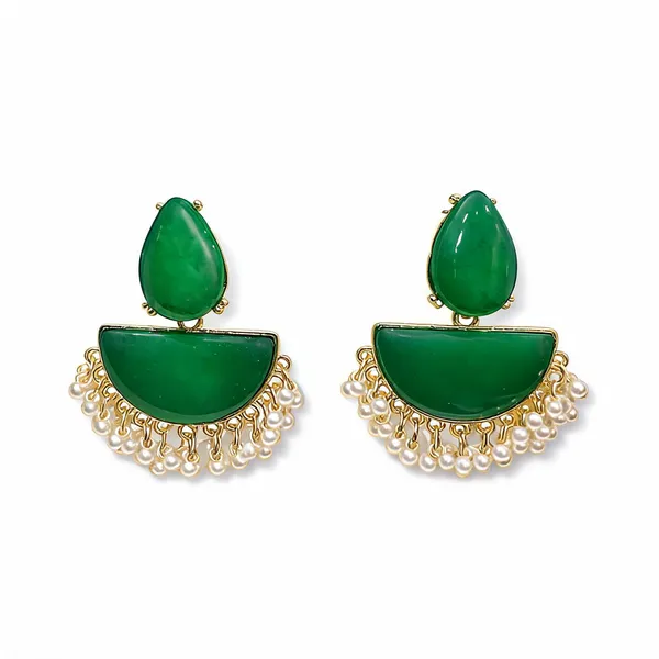 Green_Stone_Half_Moon_Pearl_Drop_Earrings_For_Women_Pack_Of_2