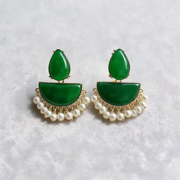 Green_Stone_Half_Moon_Pearl_Drop_Earrings_For_Women_Pack_Of_2
