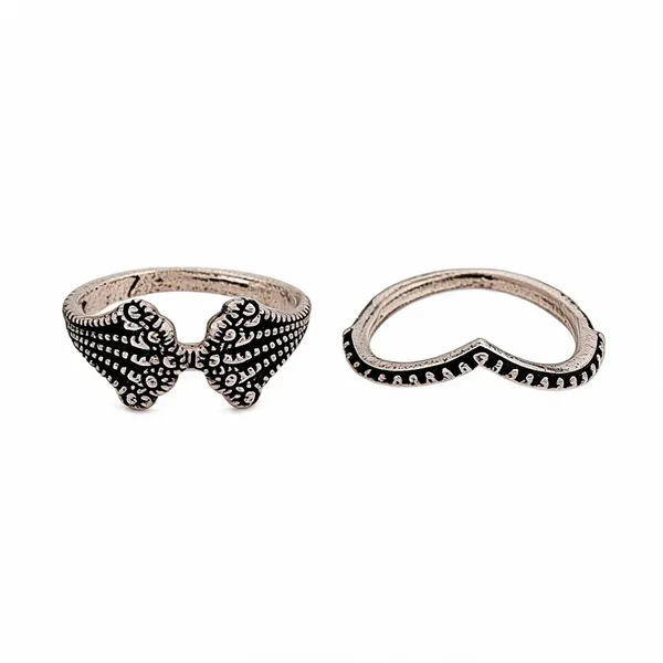 Silver_Alloy_Oxidised_Floral_Ring_Set_For_Women_Pack_Of_2