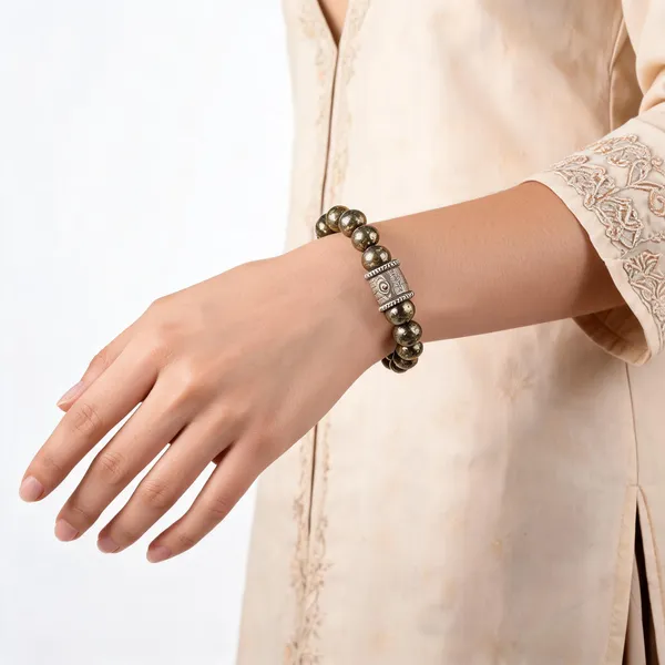 Pyrite_Evil_Eye_Charm_Bracelet_For_Unisex