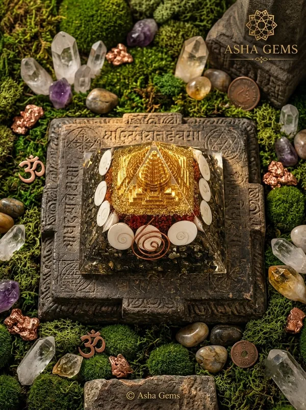Pyramid_Money_Magnet_Pyrite_For_Home_&_Office_|_Crystal_Vastu_Pyramid_With_Shree_Yantra,_Rudraksha_&_Gomti_Chakra_|_Wealth,_Prosperity,_Positive_Energy,_Feng_Shui_DÃ©cor_&_Meditation_Gift