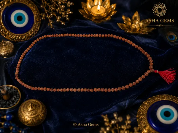 Rudraksha_Beads_Mala_With_Red_Tassel