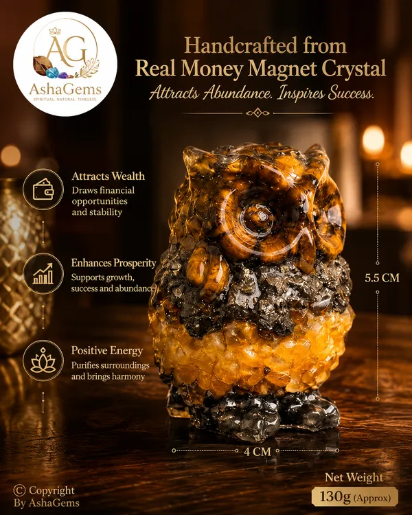 Money_Magnet_Owl,_Crystal_Chips_Resin_Statue,_Multicolour