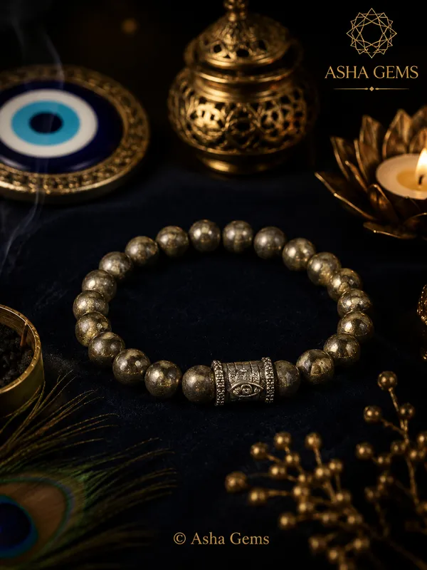 Pyrite_Evil_Eye_Charm_Bracelet_For_Unisex