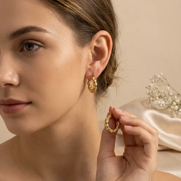 Golden_Anti-Tarnish_Steel_Twisted_Rope_Hoop_Earrings_For_Women
