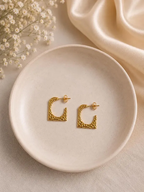 Golden_Anti-Tarnish_Steel_Hammered_Square_Hoop_Earrings_For_Women
